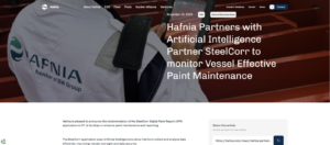 steelcorr Hafnia Partners with Artificial Intelligence Partner SteelCorr to monitor Vessel Effective Paint Maintenance