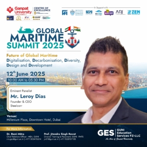 steelcorr Leroy Dias was a Panelist at the Global Maritime Summit 2025