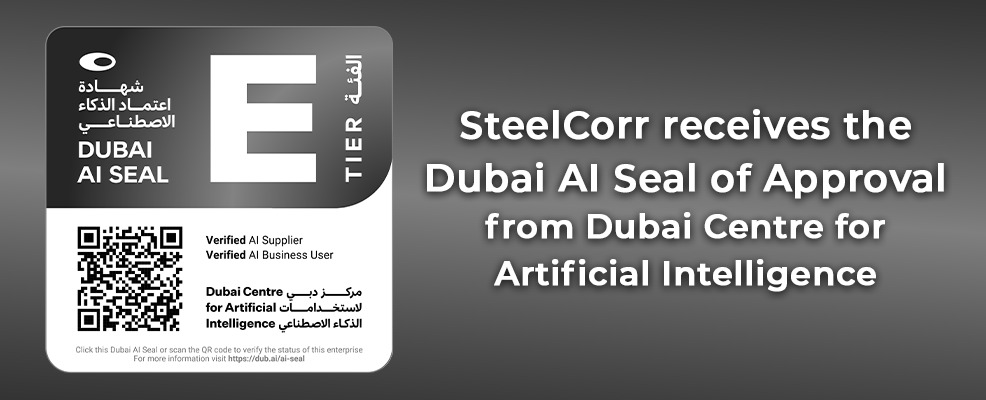 SteelCorr receives Dubai AI Seal from the Dubai Government