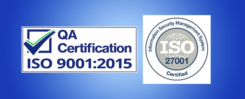 SteelCorr receives ISO 9001 and ISO 27001 certification